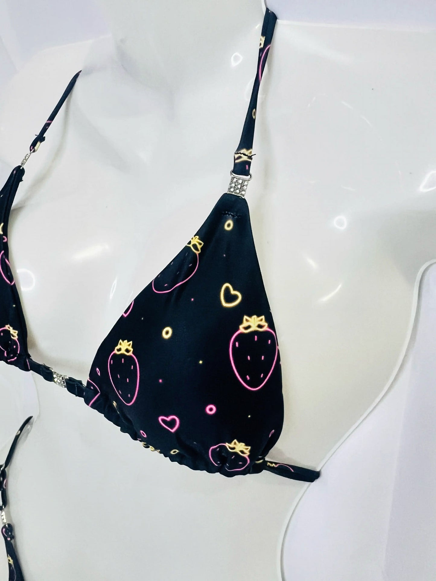 Strawberry Posing Bikini Top