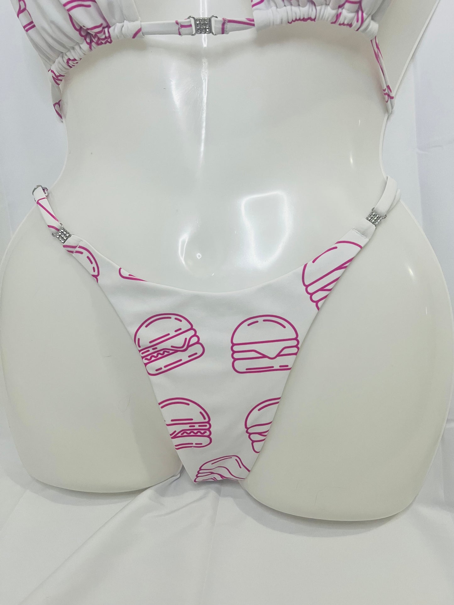 Burger Posing Bikini Bottoms