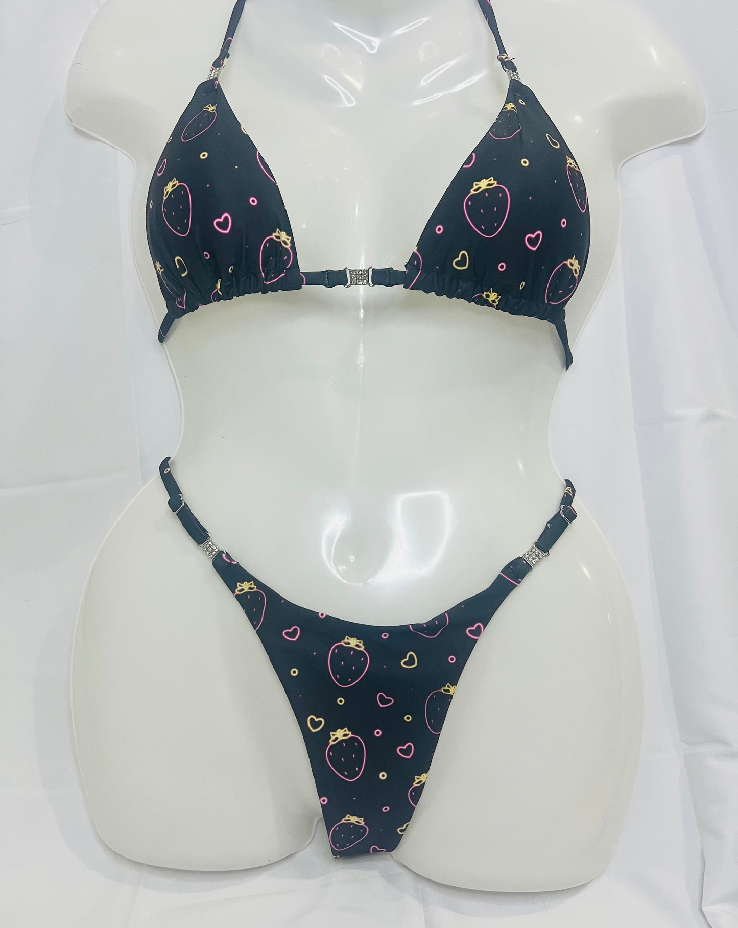 Strawberry Posing Bikini Top