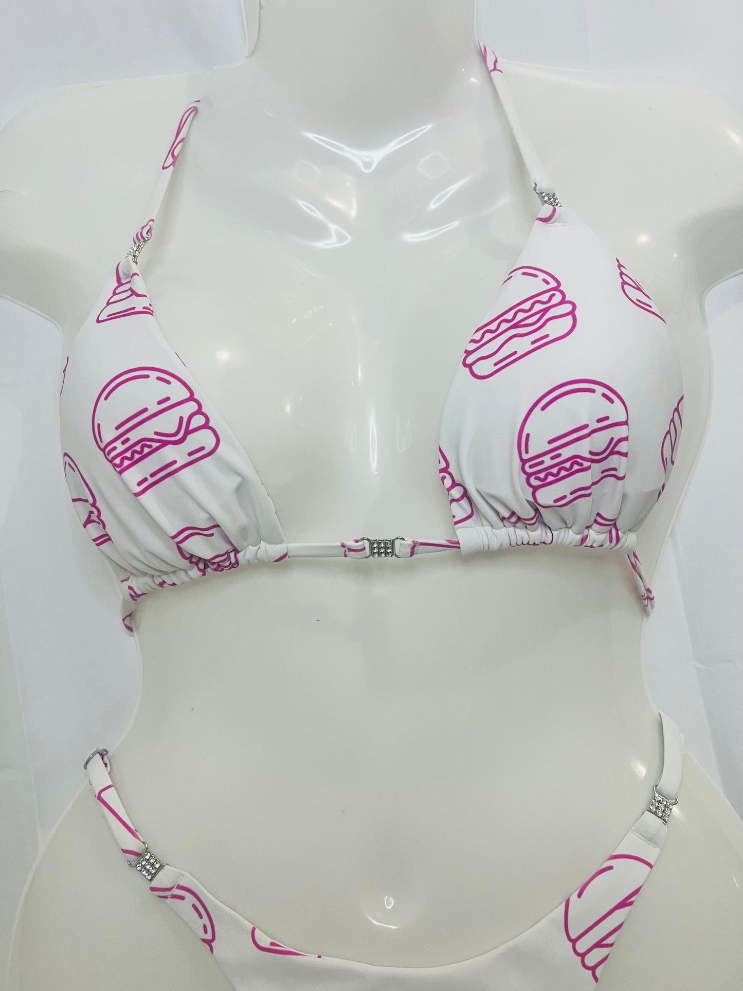 Burger Posing Bikini Top