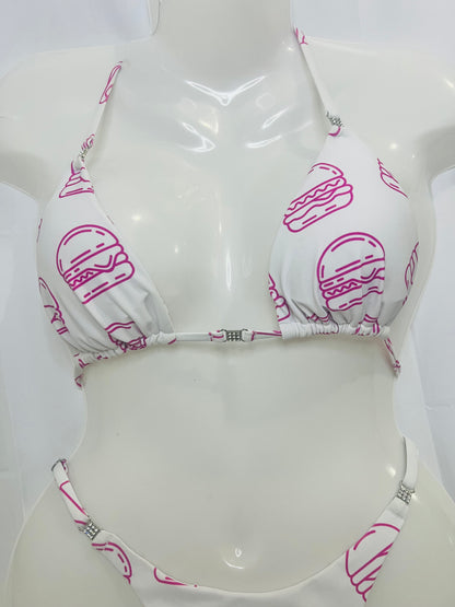 Burger Posing Bikini Top