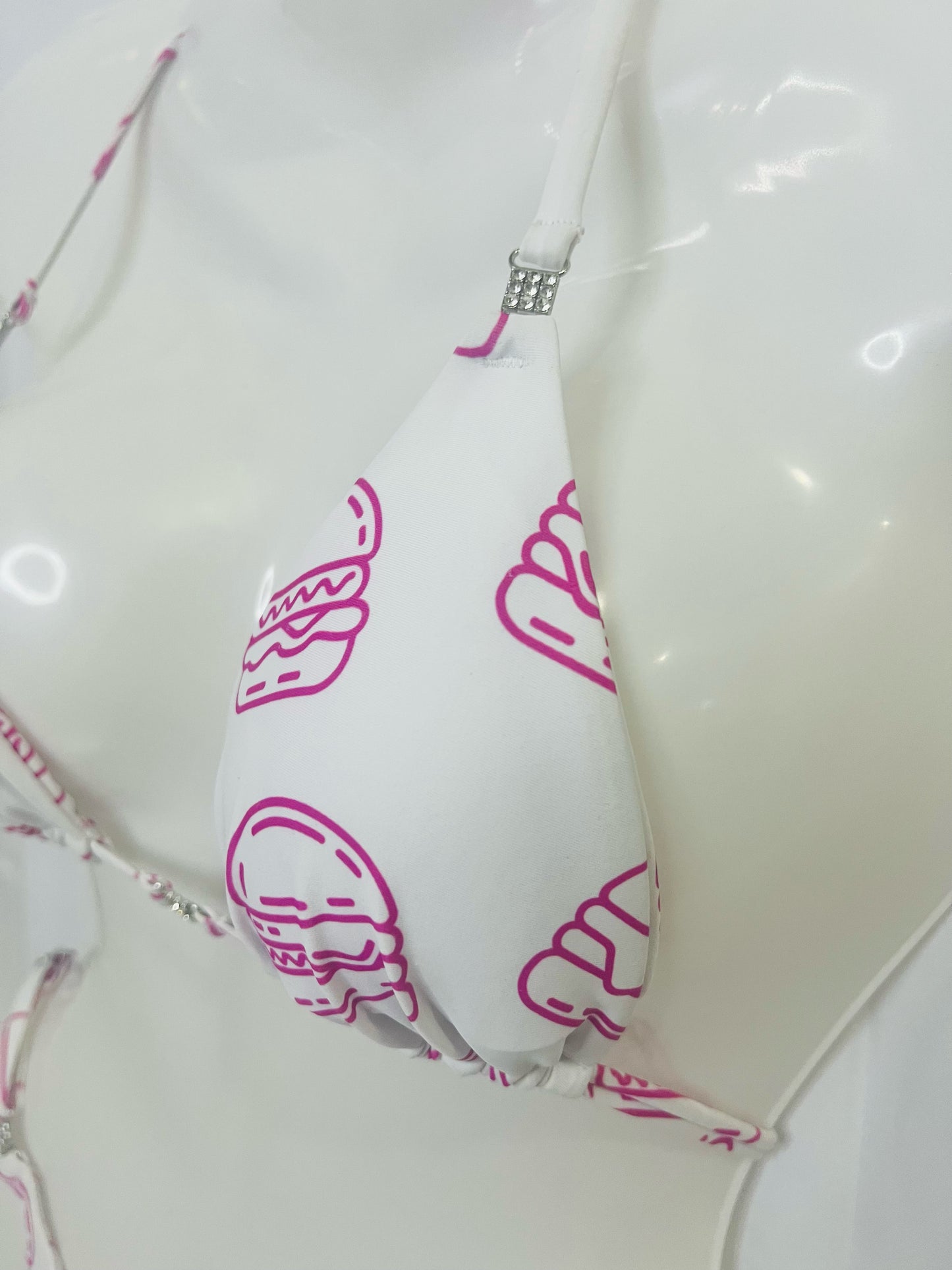 Burger Posing Bikini Top