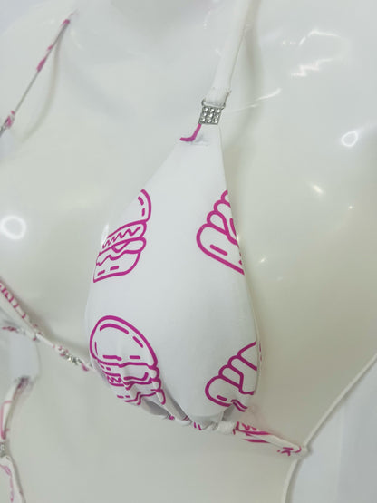 Burger Posing Bikini Top