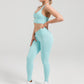 Driven Range Racerback Crop Top - Aqua