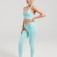 Driven Range Racerback Crop Top - Aqua
