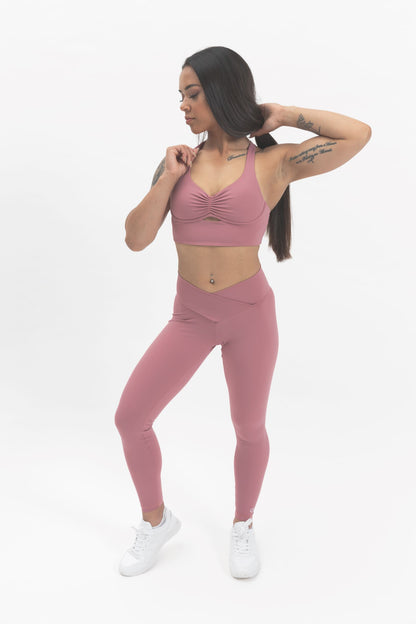Driven Range Racerback Crop Top - Sienna