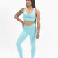 Driven Range Racerback Crop Top - Aqua