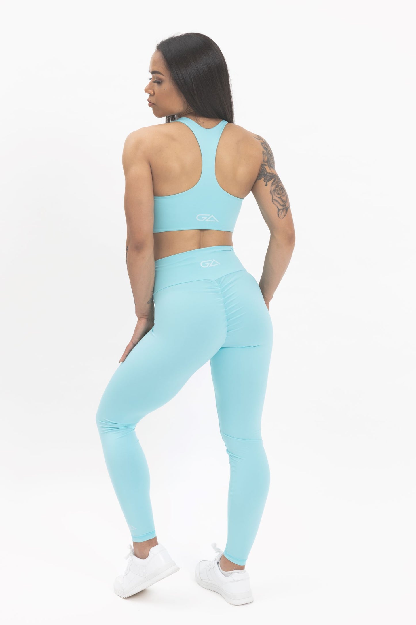 Driven Range Scrunch Leggings - Aqua