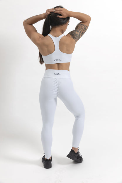Driven Range Scrunch Leggings - White