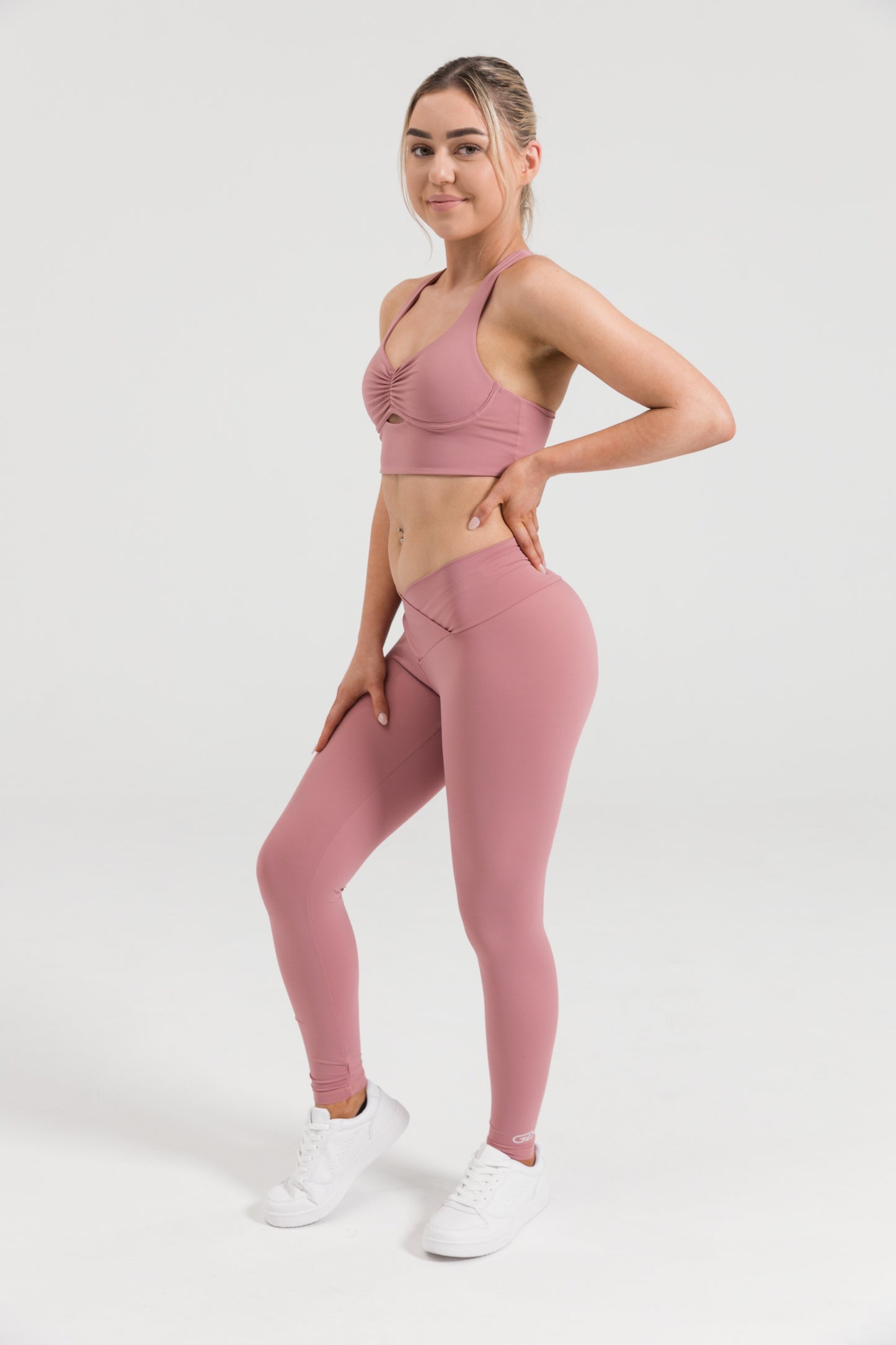 Driven Range Racerback Crop Top - Sienna