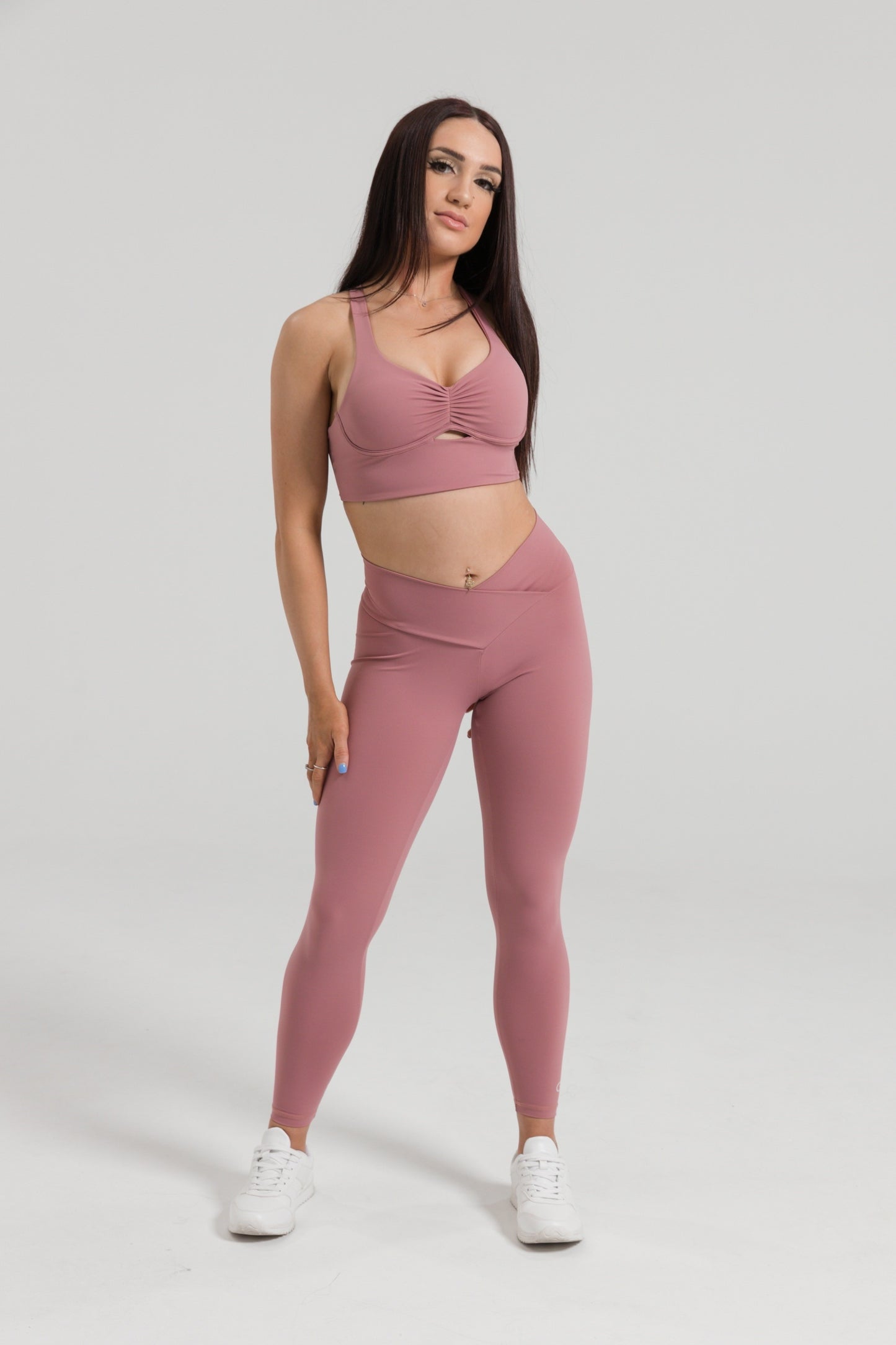 Driven Range Racerback Crop Top - Sienna